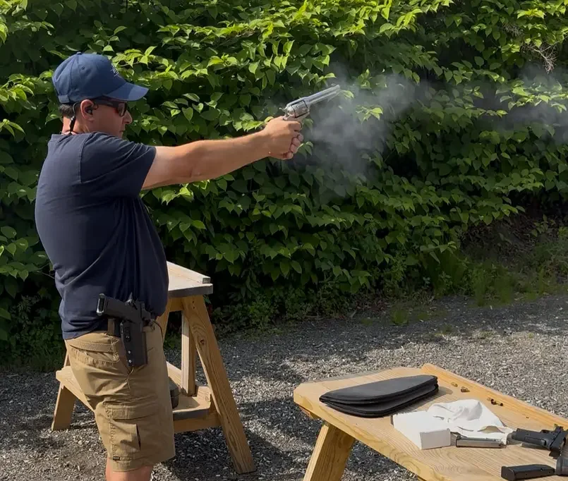 Terry Firing a Longcolt Revolver - CFC Tactical
