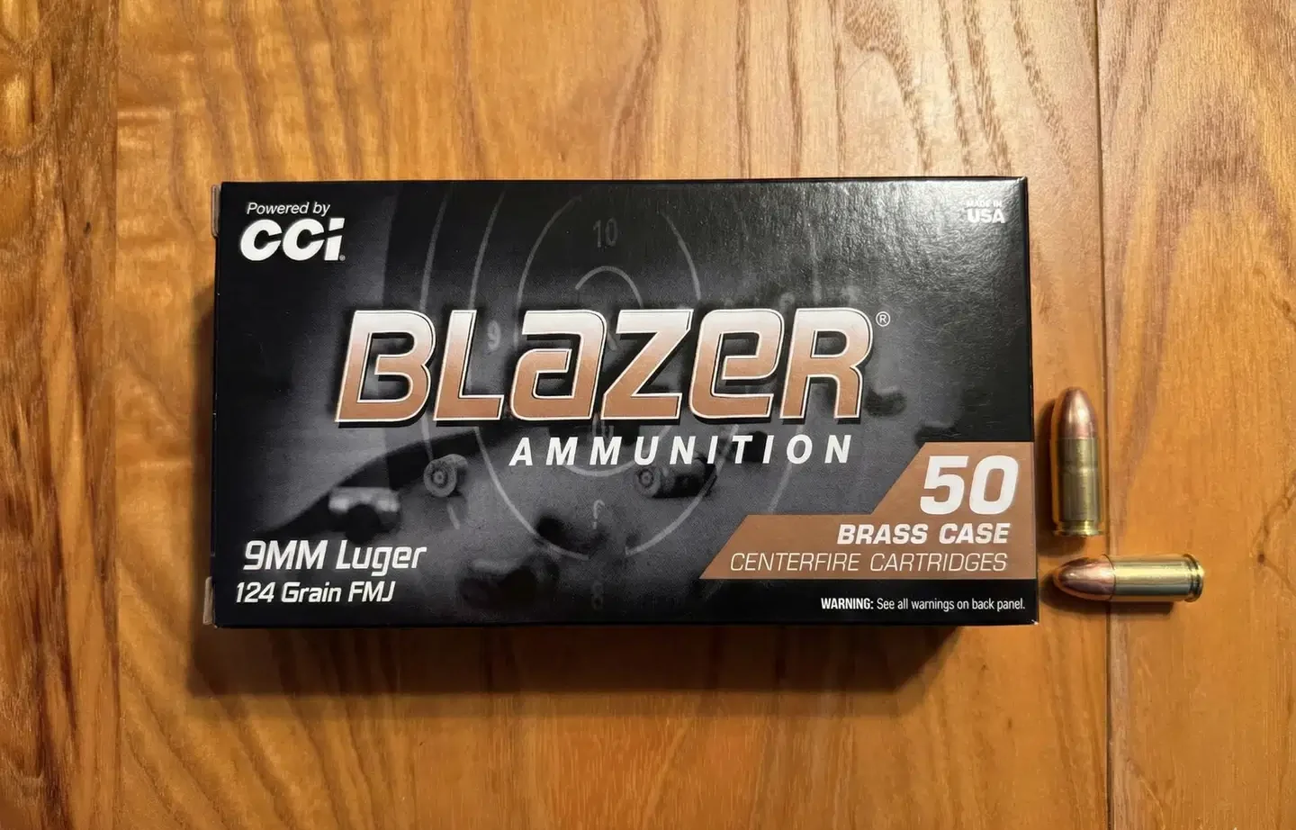 CCI Blazer Brass 9mm 124 gr FMJ (5201)